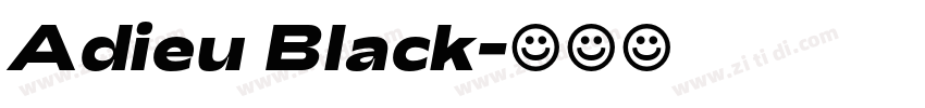 Adieu Black字体转换